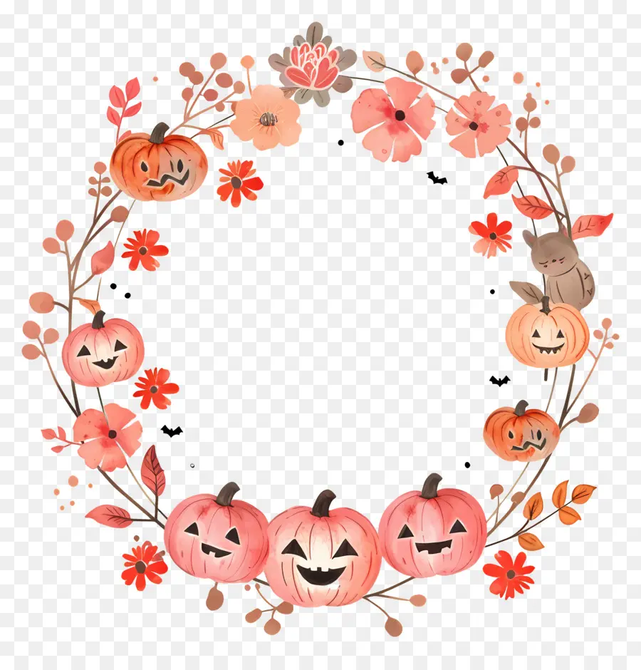 Couronne D'halloween，Citrouilles PNG