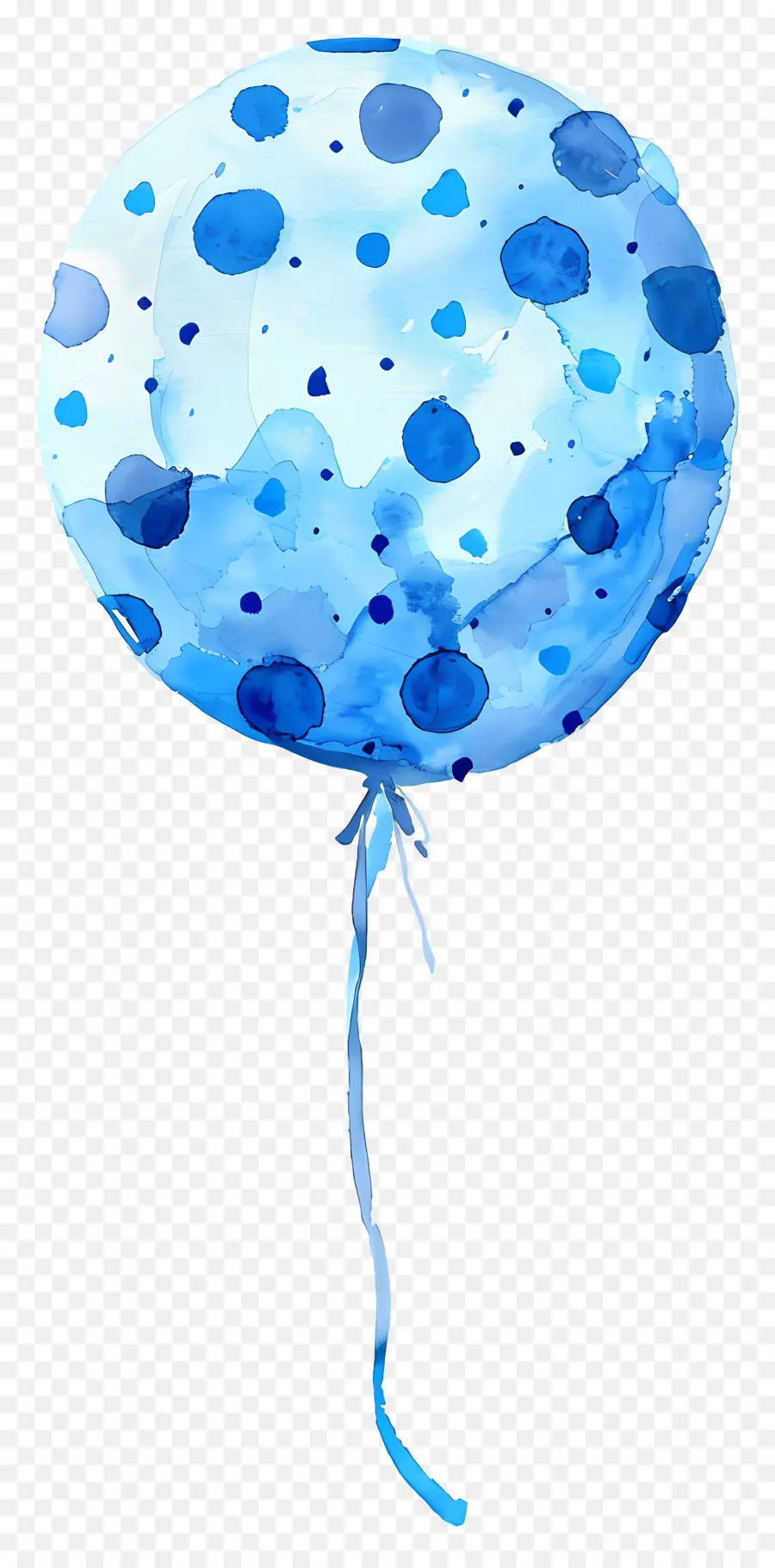 Ballon Unique，Ballon Bleu PNG