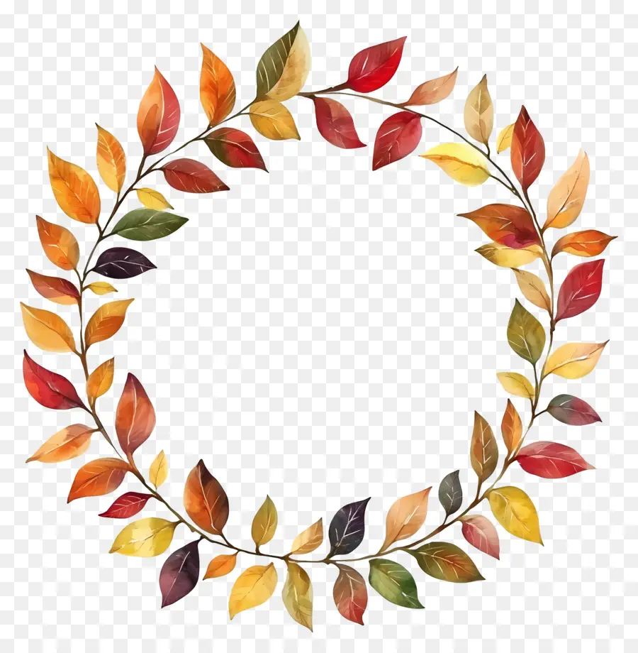 Couronne D'automne，Feuilles PNG