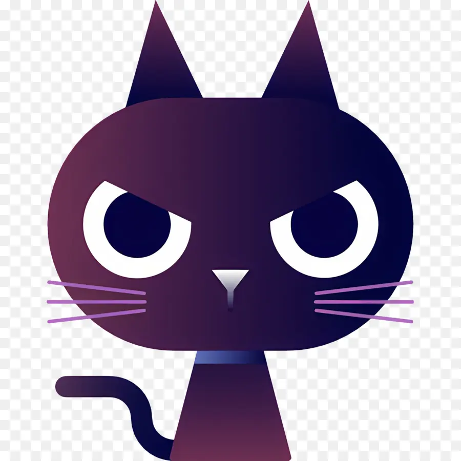 Chat D'halloween，Illustration De Chat En Colère PNG