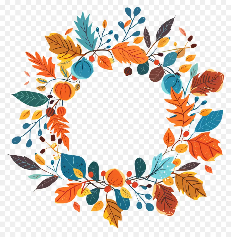 Couronne D'automne，Feuilles PNG