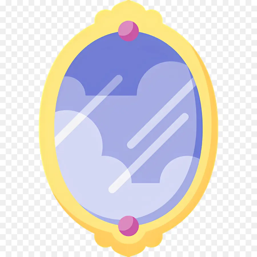 Miroir De Beauté，Miroir Ovale PNG