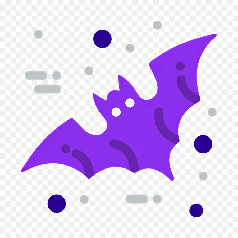 Chauve Souris D'halloween，Chauve Souris Violette PNG