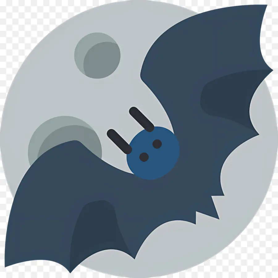 Lune D'halloween，Chauve Souris Et Lune PNG