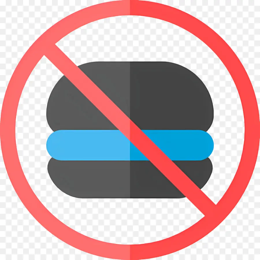 Pas De Nourriture，Pas De Hamburger Noir PNG