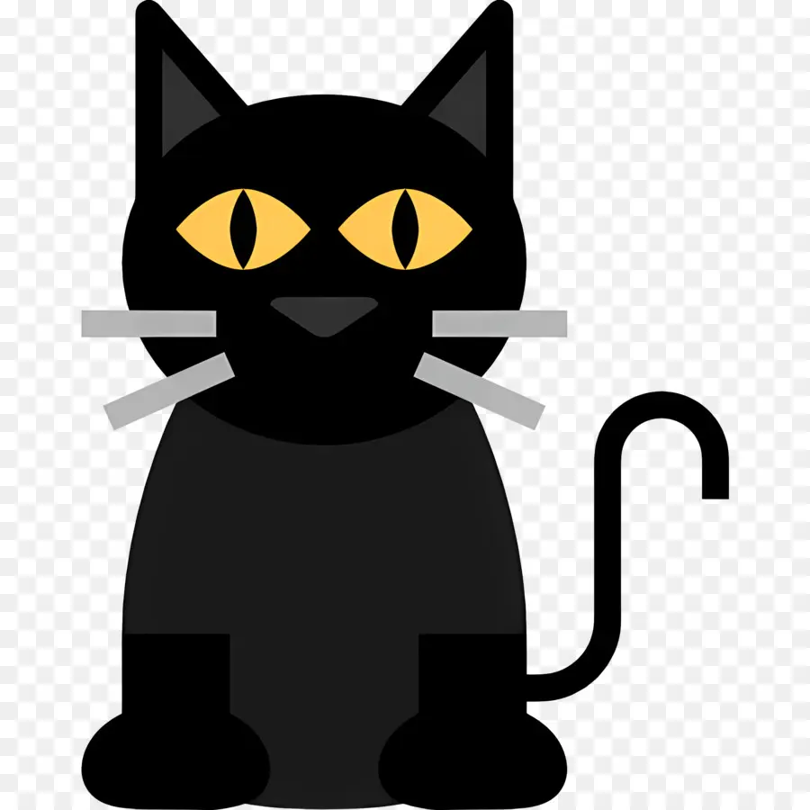 Chat D'halloween，Chat Noir PNG