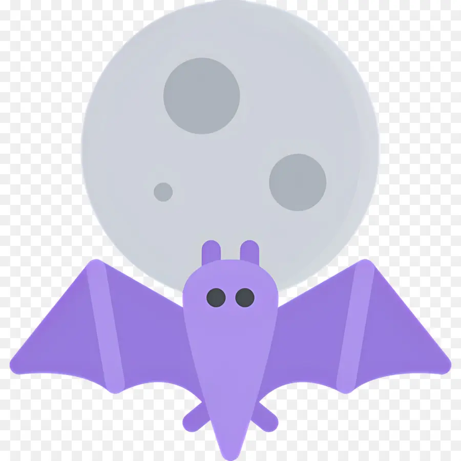 Lune D'halloween，Chauve Souris Et Lune PNG