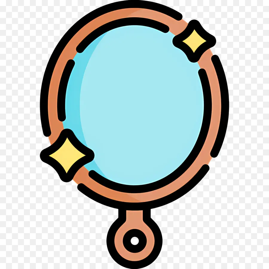 Miroir De Beauté，Miroir à Main PNG