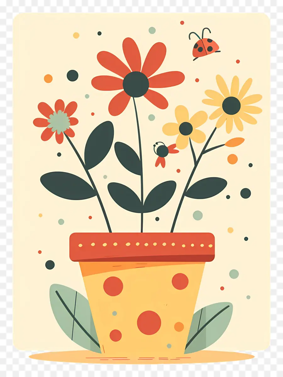 Pot De Fleur，Plantes PNG