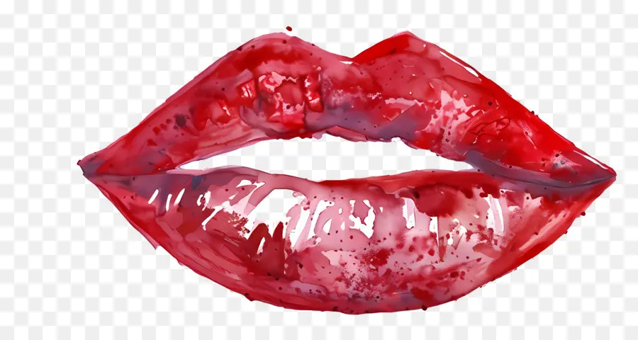 Marque De Baiser，Lèvres Rouges PNG