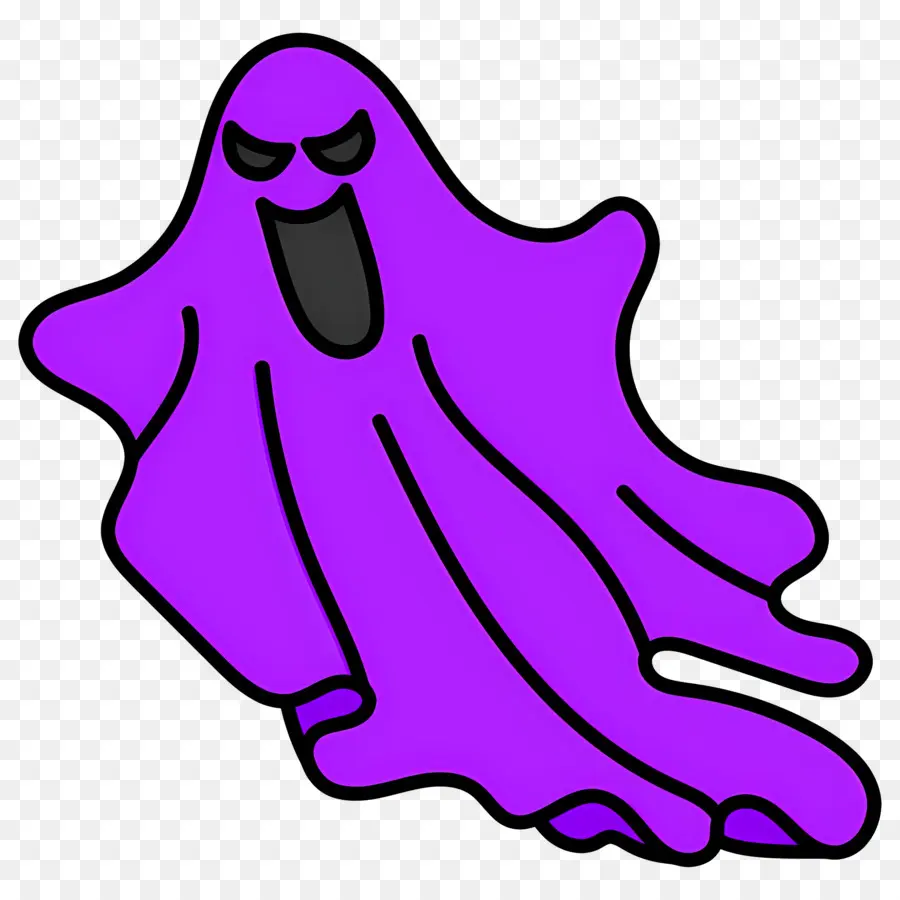 Fantôme D'halloween，Fantôme Violet PNG