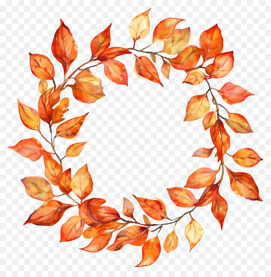 Couronne D'automne，Feuilles PNG