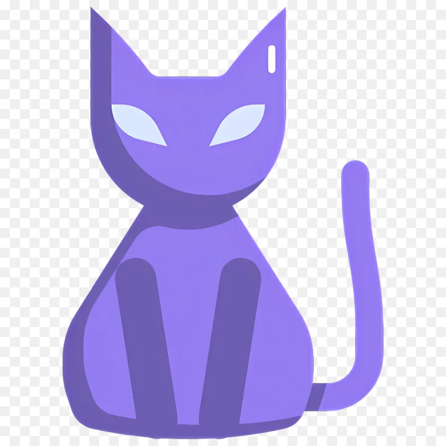 Chat D'halloween，Chat Violet PNG