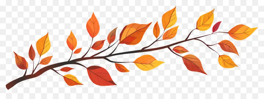 Branche D'automne，Glands Et Feuilles PNG