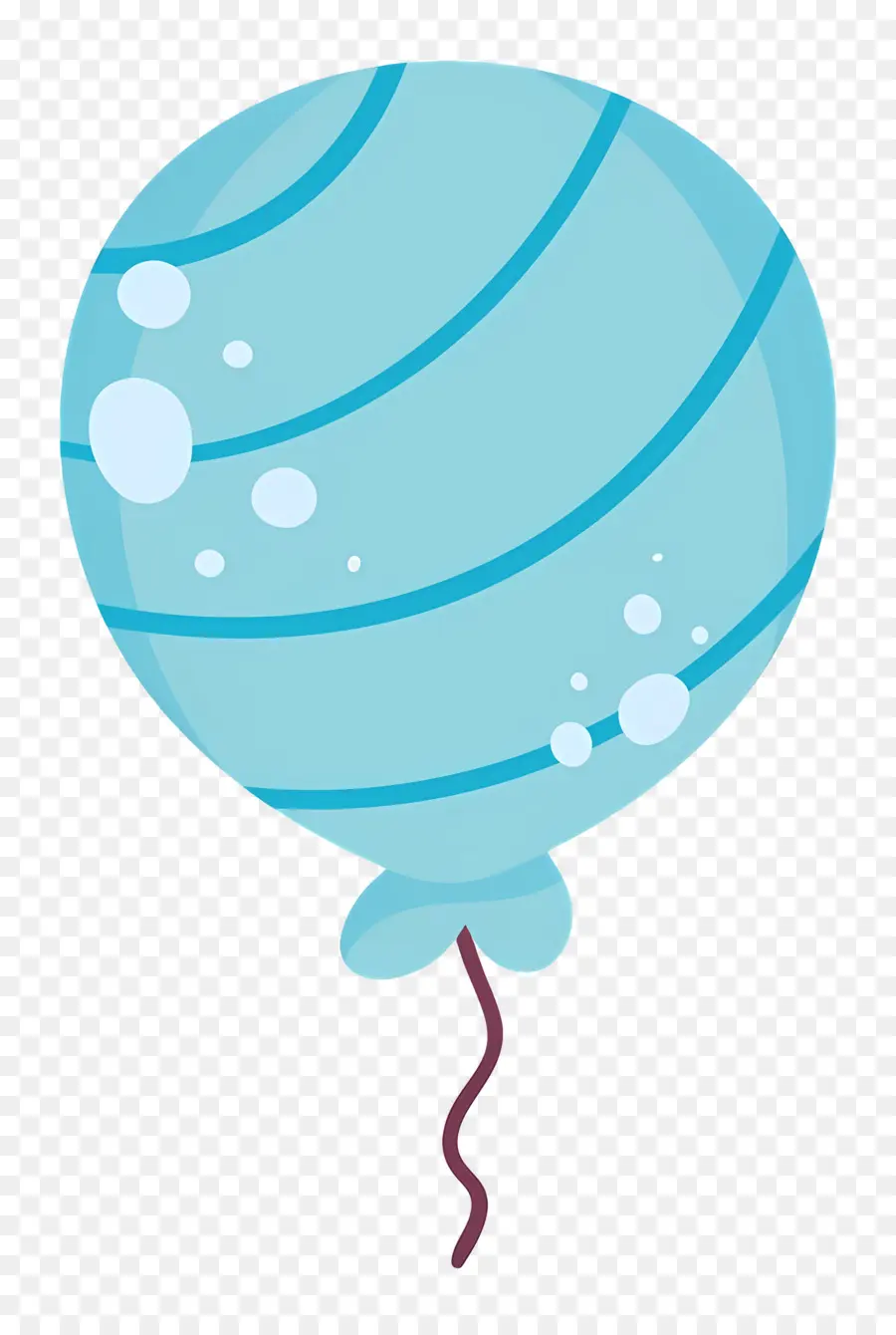 Ballon Unique，Ballon Bleu PNG