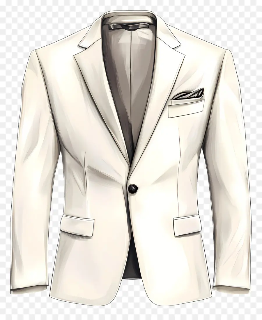 Blazer，Veste De Costume Blanche PNG