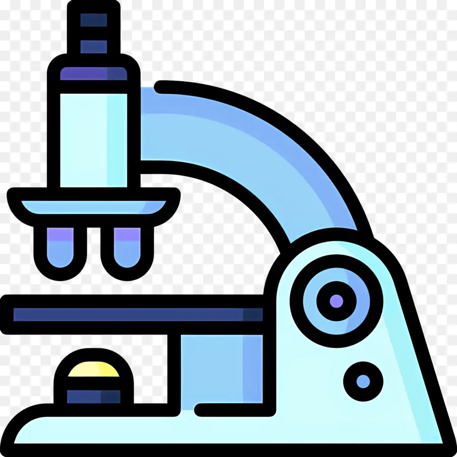 Laboratoire Scientifique，Microscope Bleu PNG