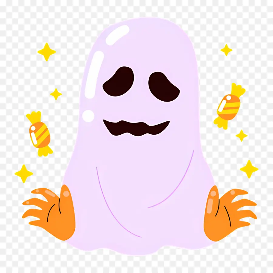 Fantôme D'halloween，Fantôme Violet PNG