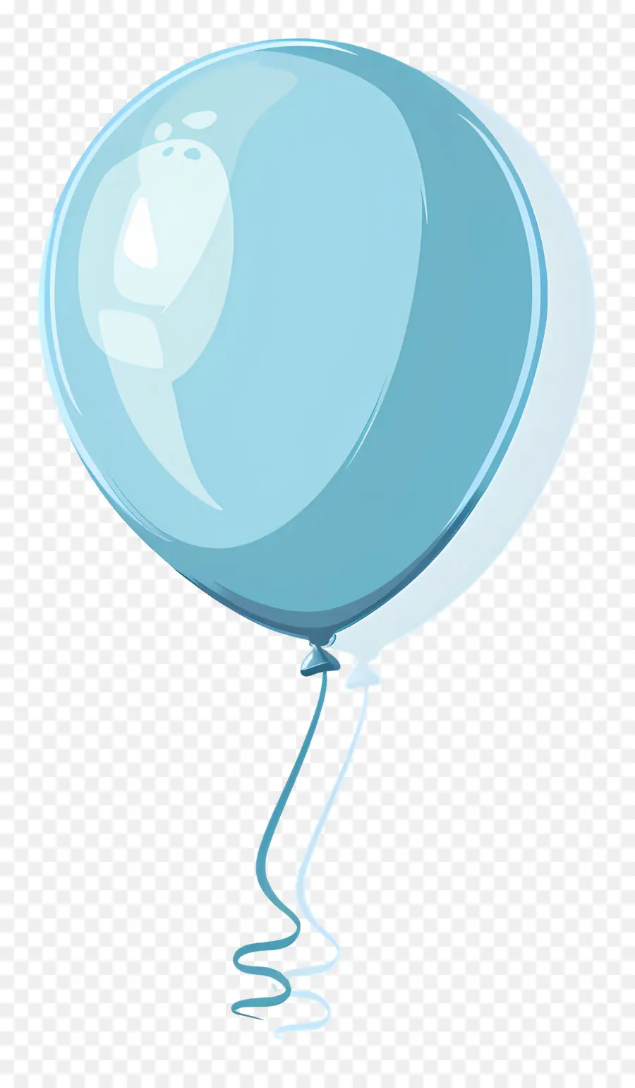 Ballon Unique，Ballon Bleu PNG