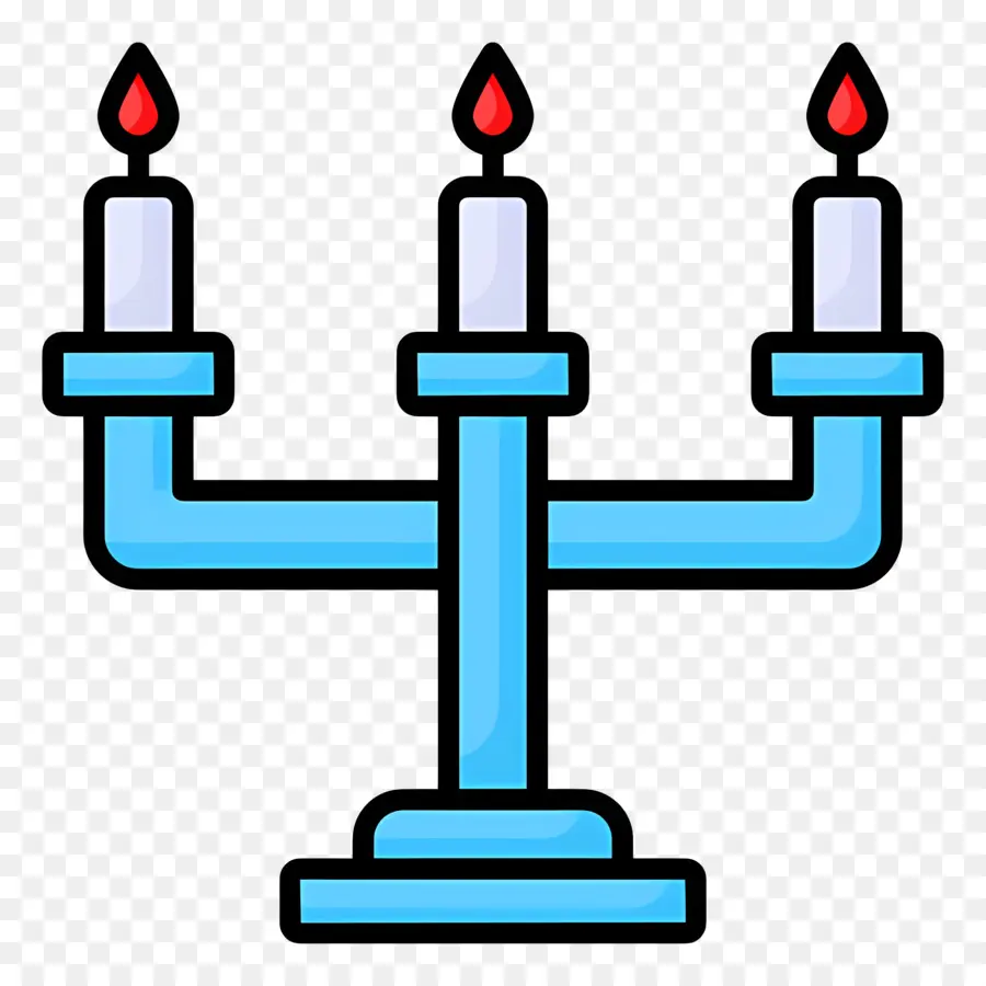 Hanoukka Menorah，Candélabre PNG