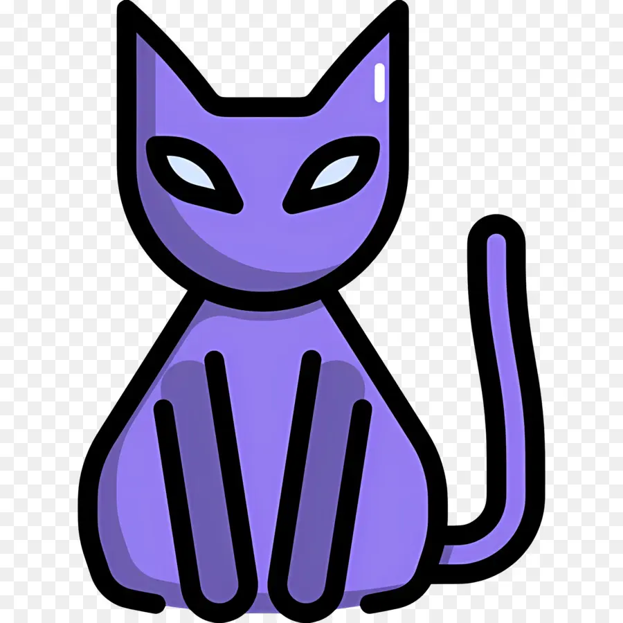 Chat D'halloween，Chat Violet PNG