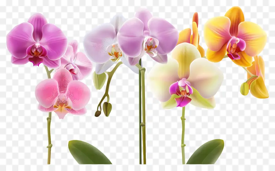 Fleur D'orchidée，Fleurs D'orchidées PNG