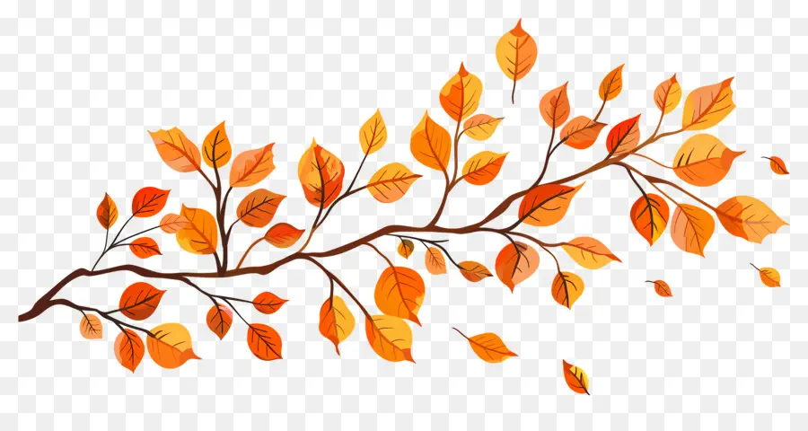 Branche D'automne，Glands Et Feuilles PNG