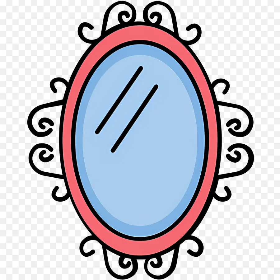 Miroir De Beauté，Miroir Ovale PNG