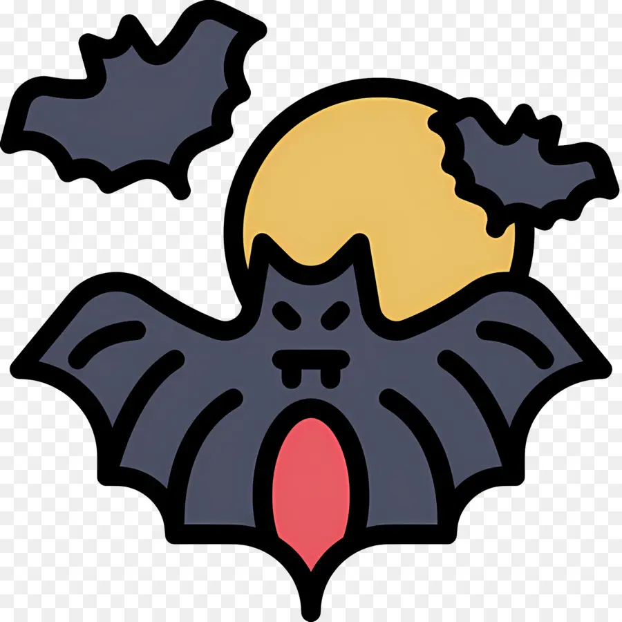 Chauve Souris D'halloween，Chauve Souris De Dessin Animé PNG