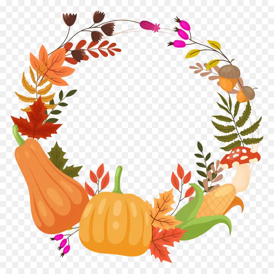 Couronne D'automne，Citrouilles PNG