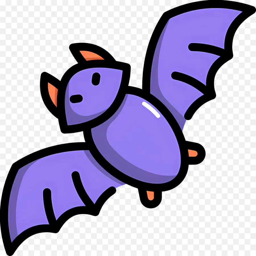 Chauve Souris D'halloween，Chauve Souris Violette PNG