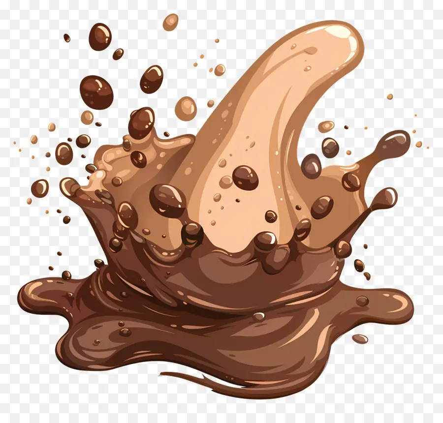 Liquide Au Chocolat，Chocolat Fondu PNG