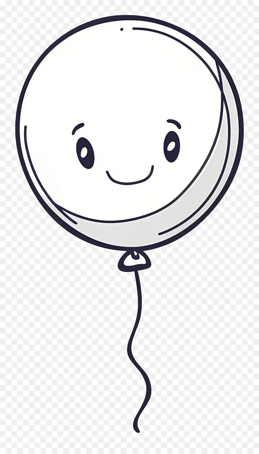 Ballon Unique，Ballon Souriant PNG