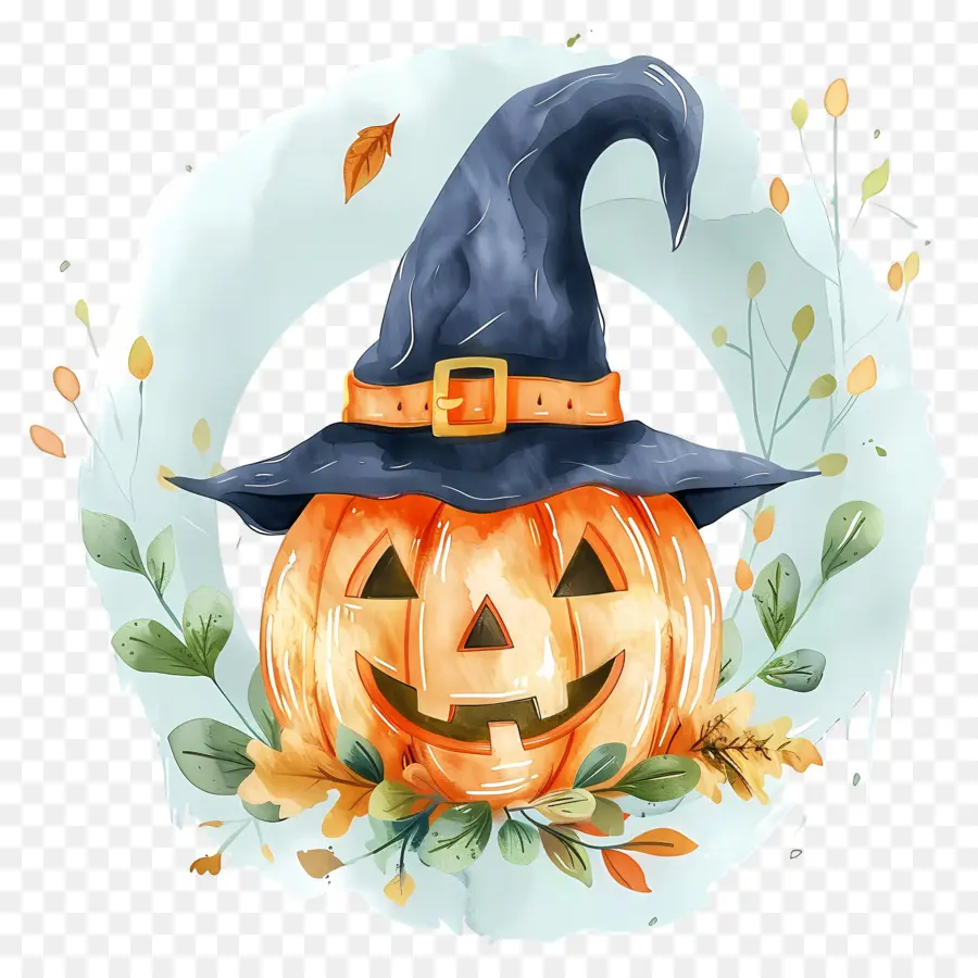 Couronne D'halloween，Citrouille D'halloween PNG