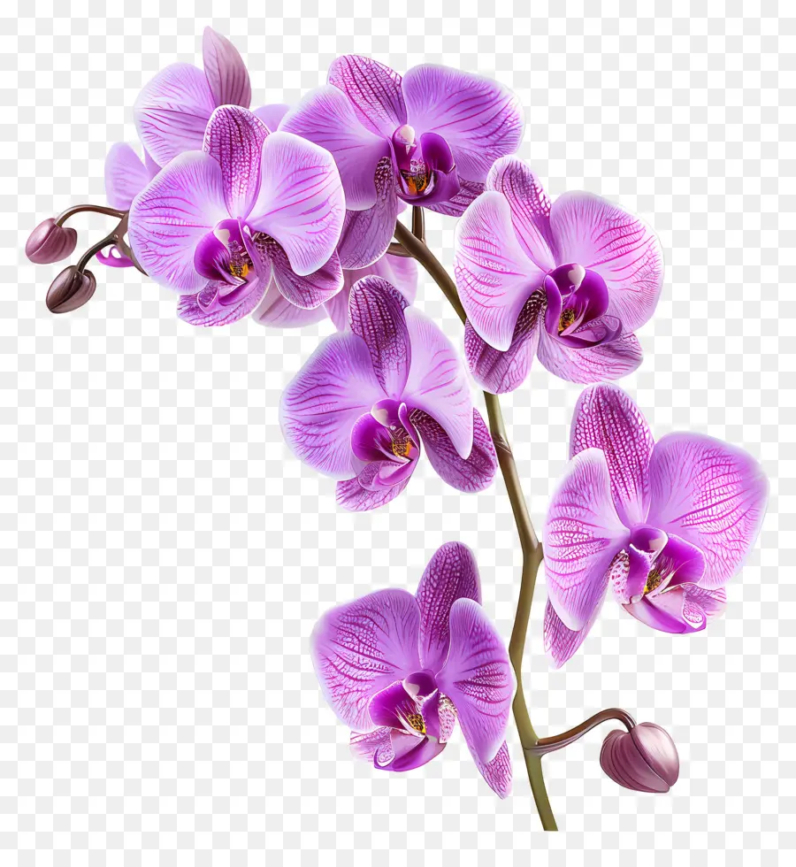 Fleur D'orchidée，Orchidée Blanche PNG