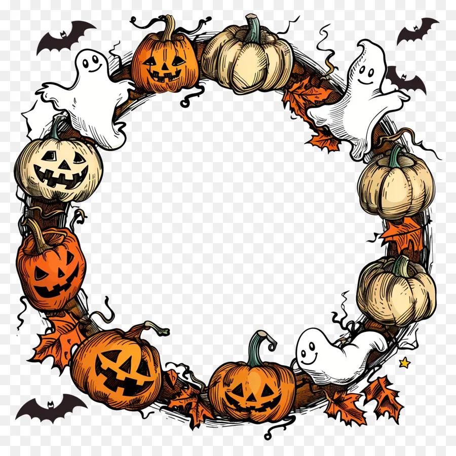 Couronne D'halloween，Citrouilles PNG