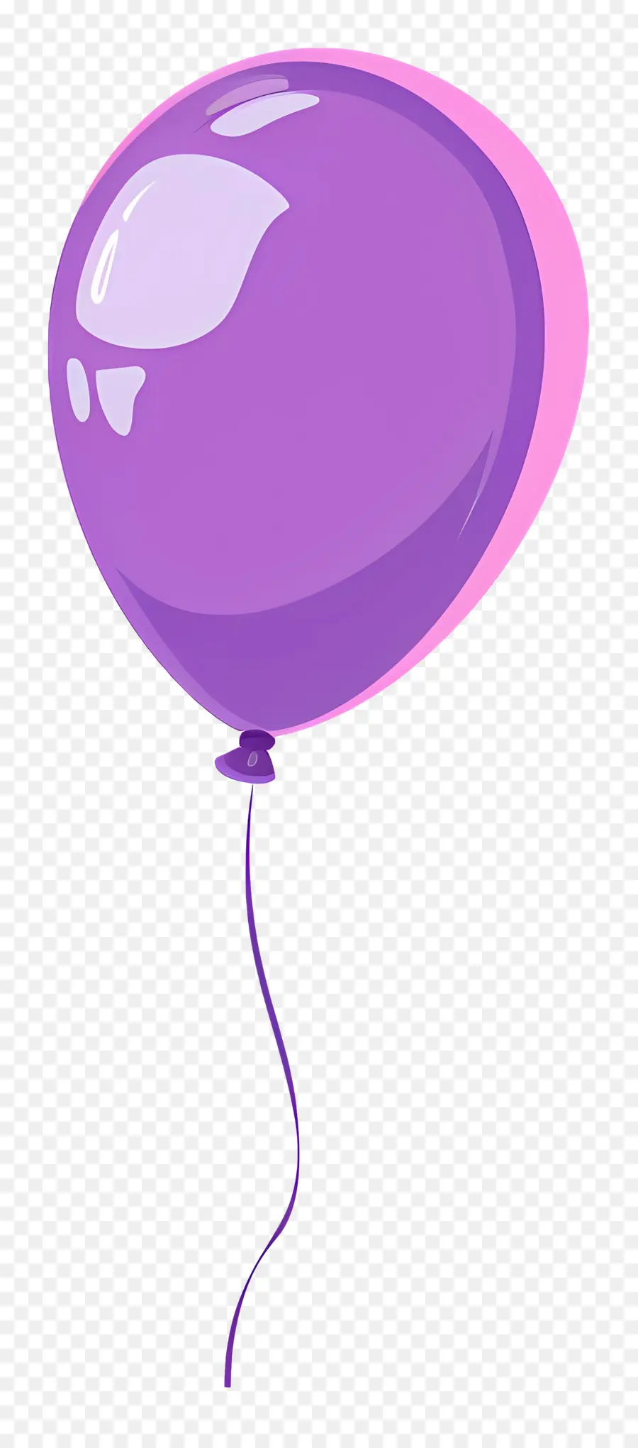 Ballon Unique，Ballon Violet PNG