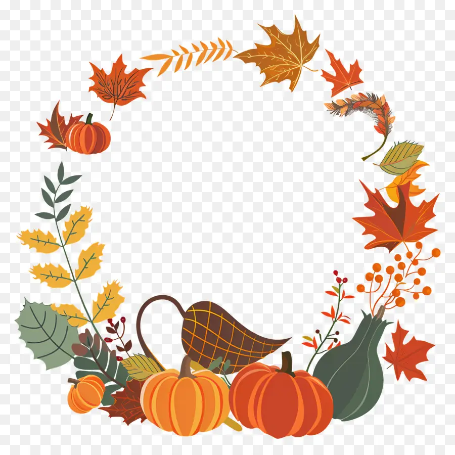 Couronne D'automne，Citrouilles PNG