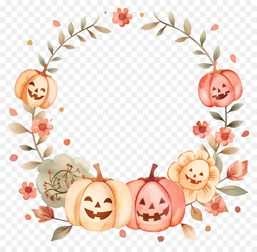 Couronne D'halloween，Citrouilles PNG