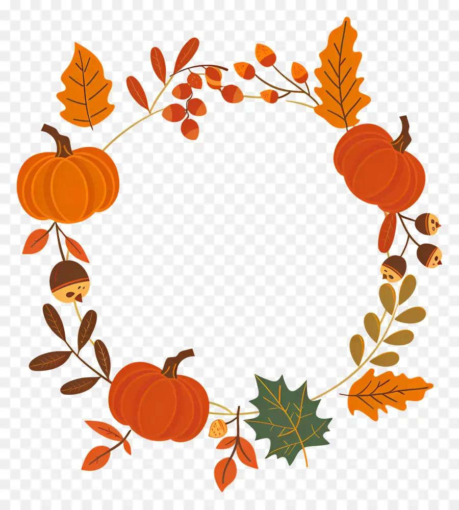 Couronne D'automne，Citrouilles PNG