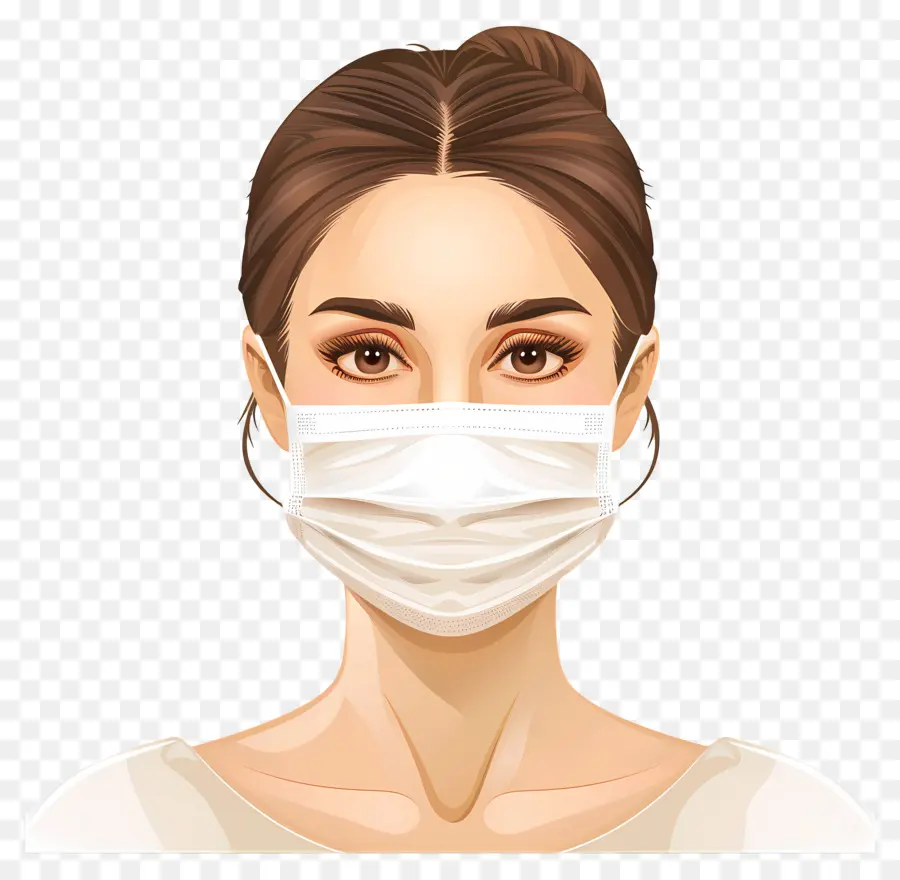 Belle Femme，Femme Avec Masque PNG