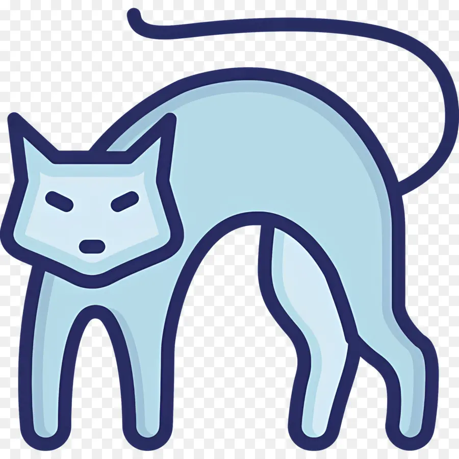 Chat D'halloween，Chat Bleu Clair PNG