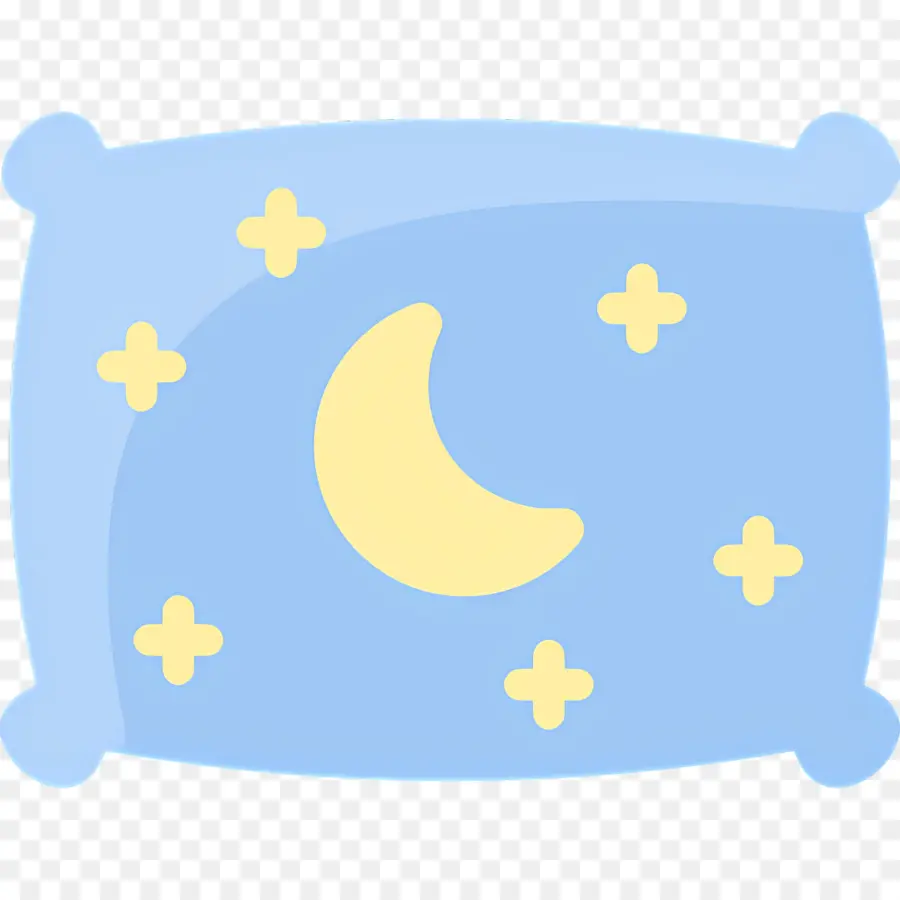 Oreiller De Couchage，Oreiller Avec Lune Et étoiles PNG