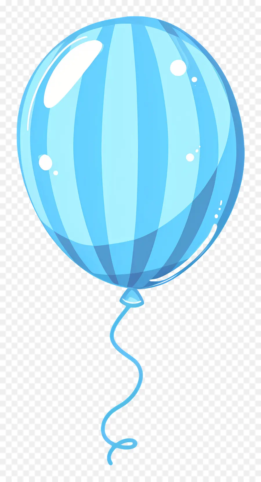 Ballon Unique，Ballon Bleu PNG