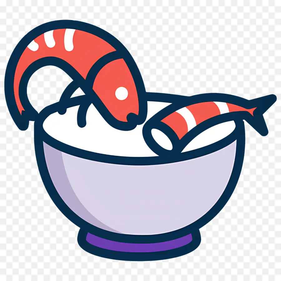 Fruit De Mer，Crevettes Dans Un Bol PNG