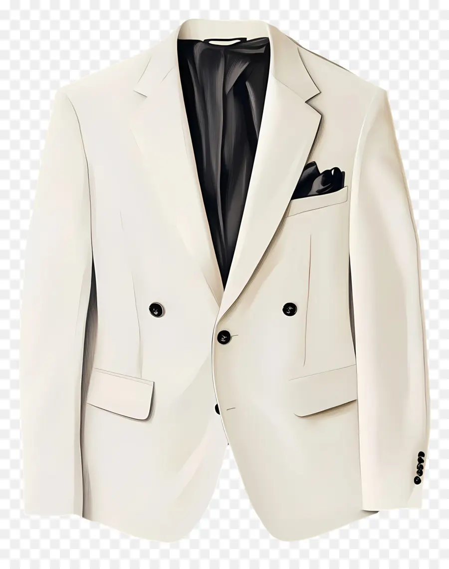 Blazer，Veste De Costume Blanche PNG