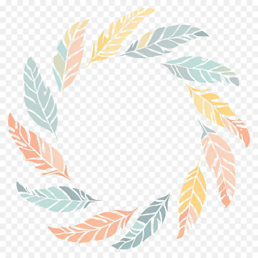 Couronne D'automne，Couronne De Feuilles PNG