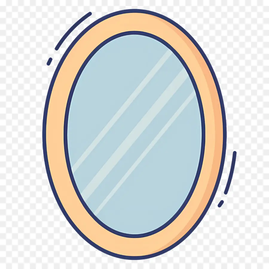 Miroir De Beauté，Miroir Ovale PNG