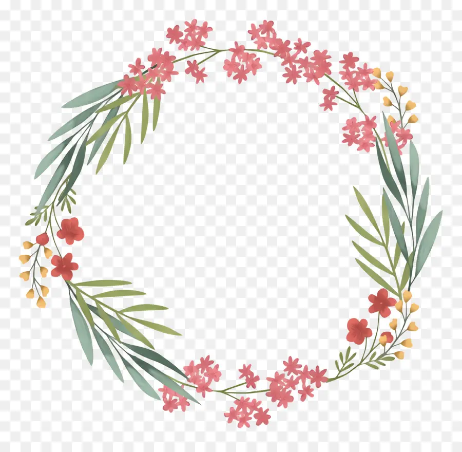 Couronne De Noël，Couronne Florale PNG