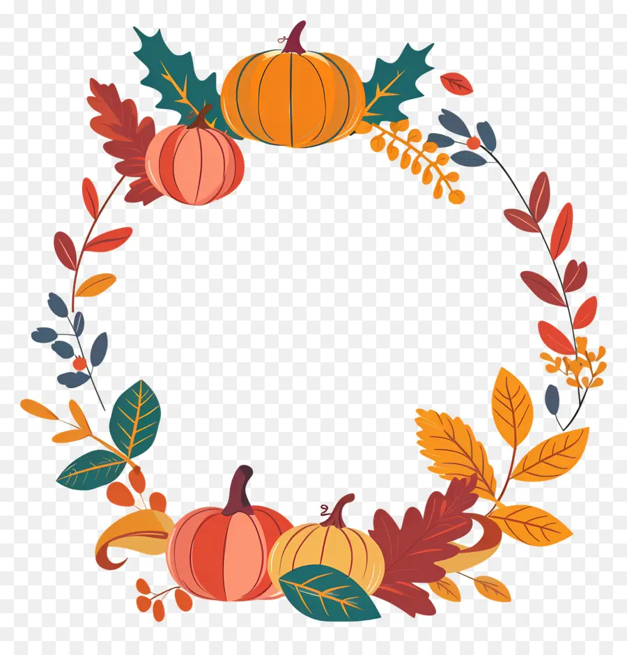 Couronne D'automne，Citrouilles PNG